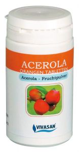 „ACEROLA” z wiśnią tropikalną – acerolą w tabletkach.